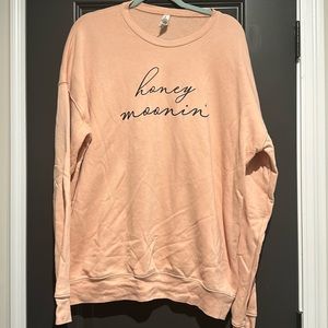 Honeymoon peach sweatshirt